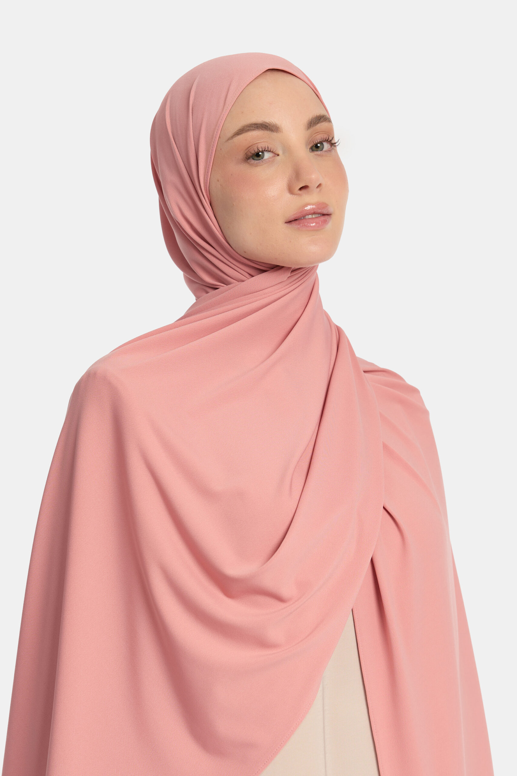 Premium jersey scarf Dark Coral - Afbeelding 2