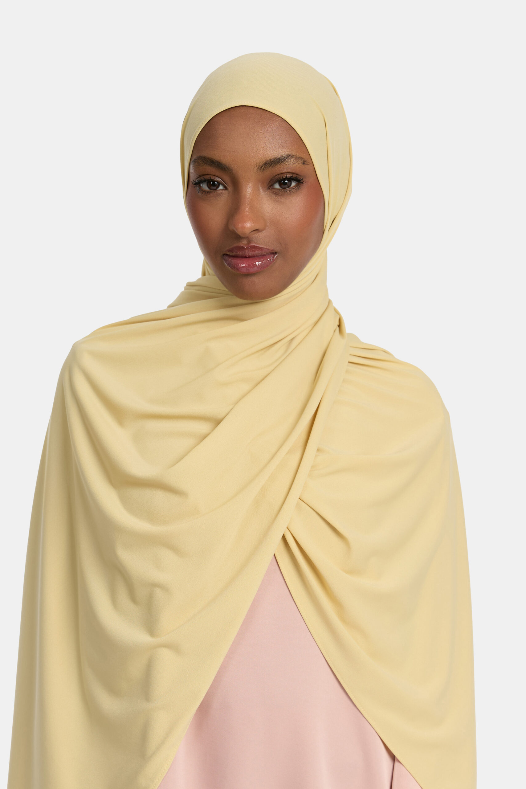 Premium jersey scarf Toast Yellow
