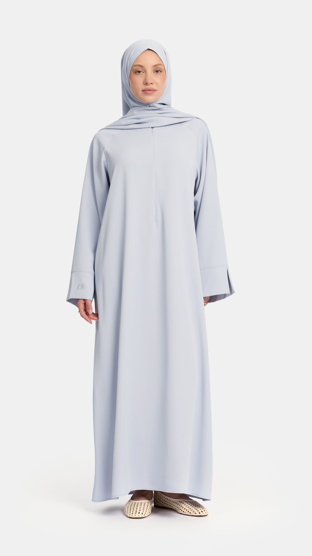 Oversized abaya Soft Blue