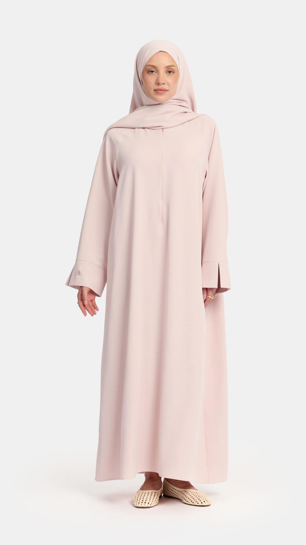 Oversized abaya Lilac Blush