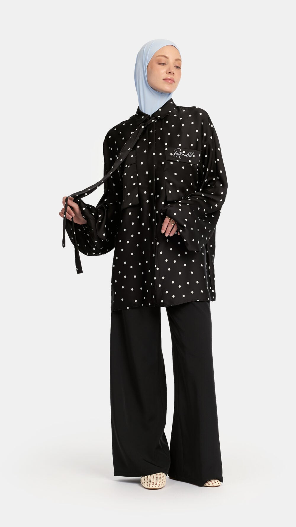 Soft dot Belle Allure twinset Black