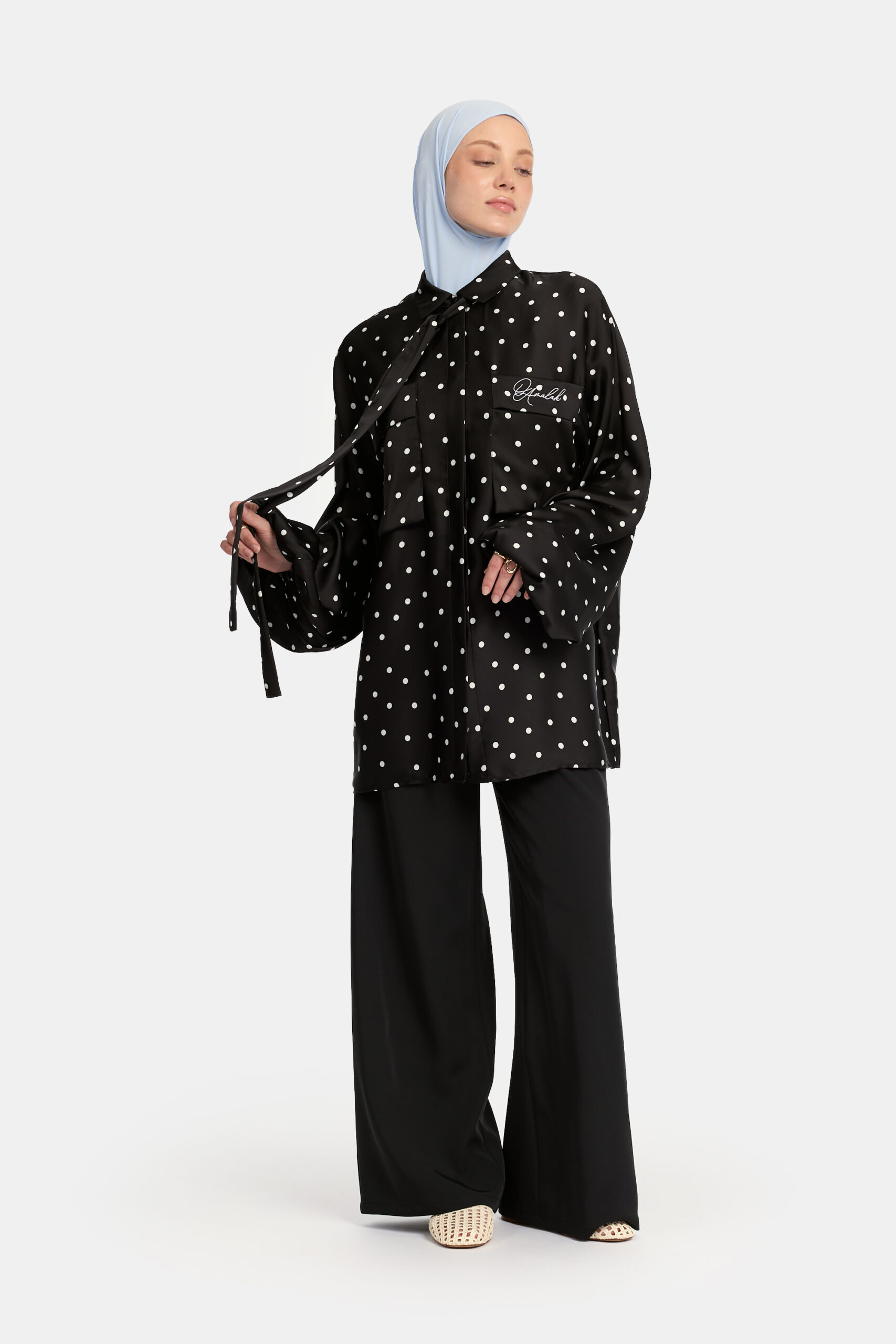 Soft dot Belle Allure twinset Black