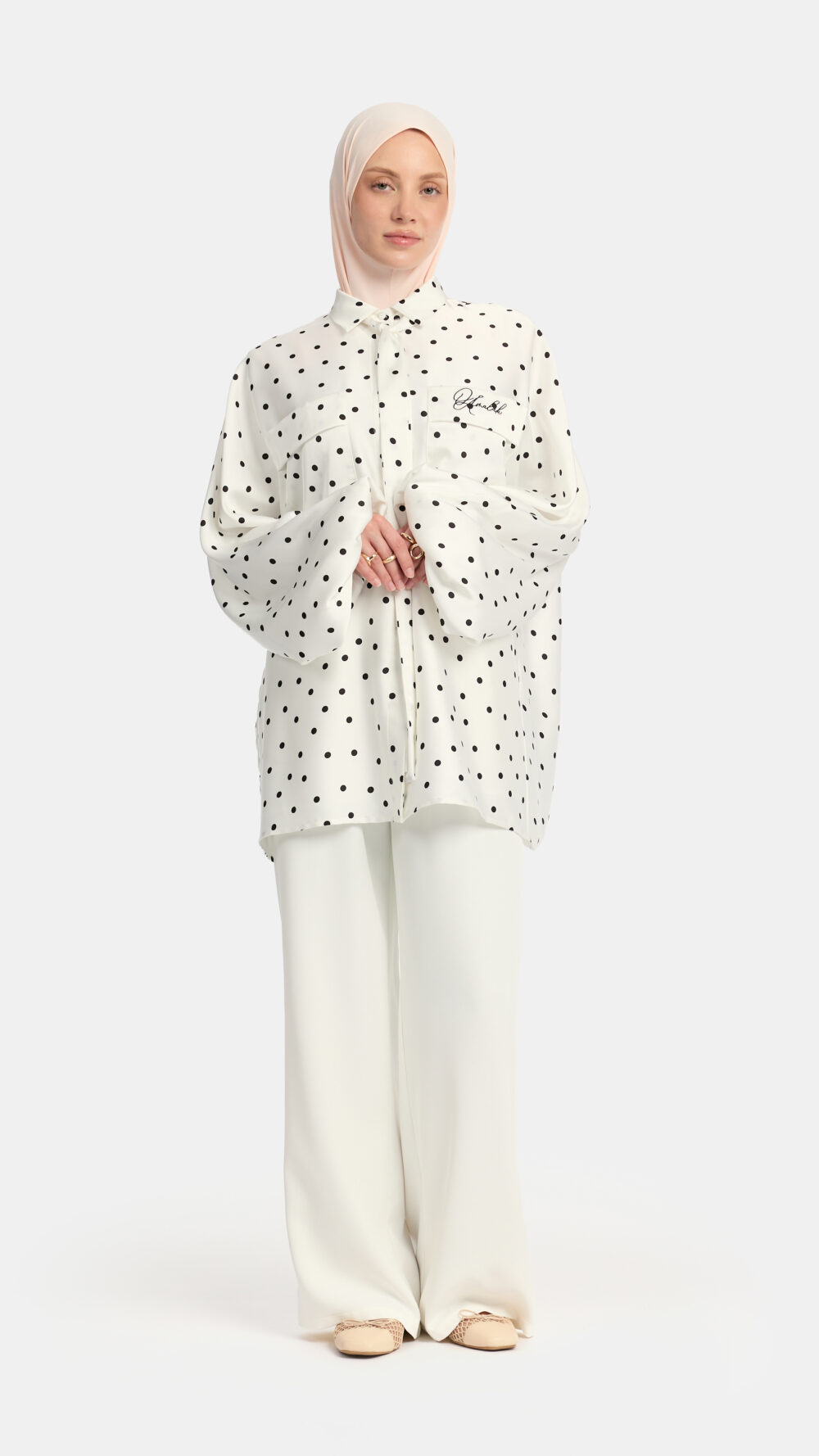 Soft dot Belle Allure twinset White - Afbeelding 3