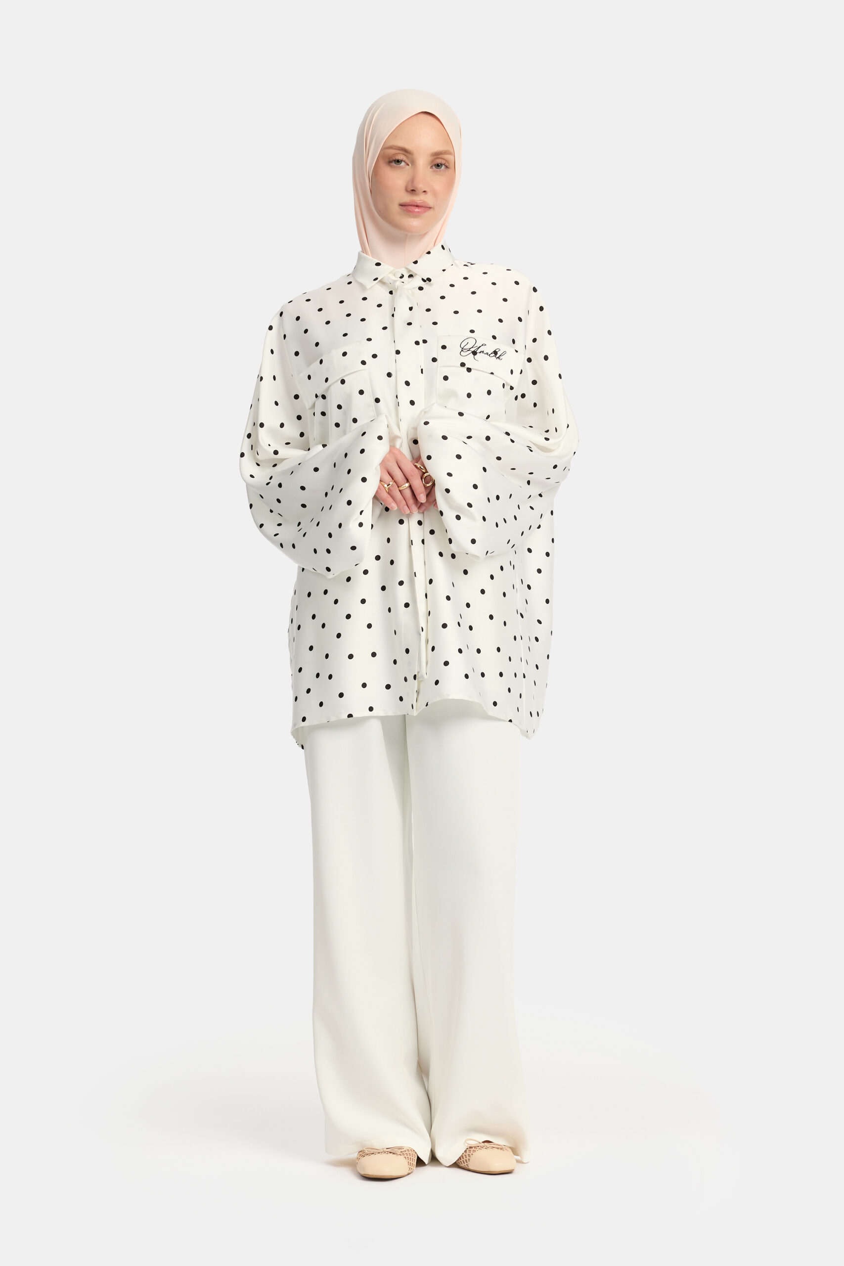 Soft dot Belle Allure twinset White - Afbeelding 3