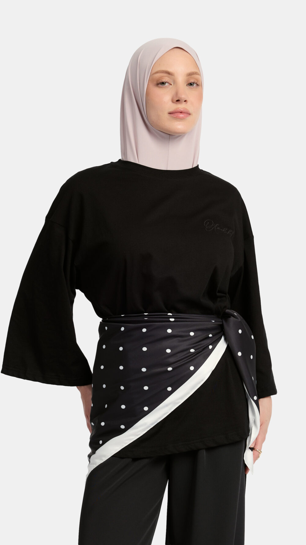 Soft dot Bandana Black