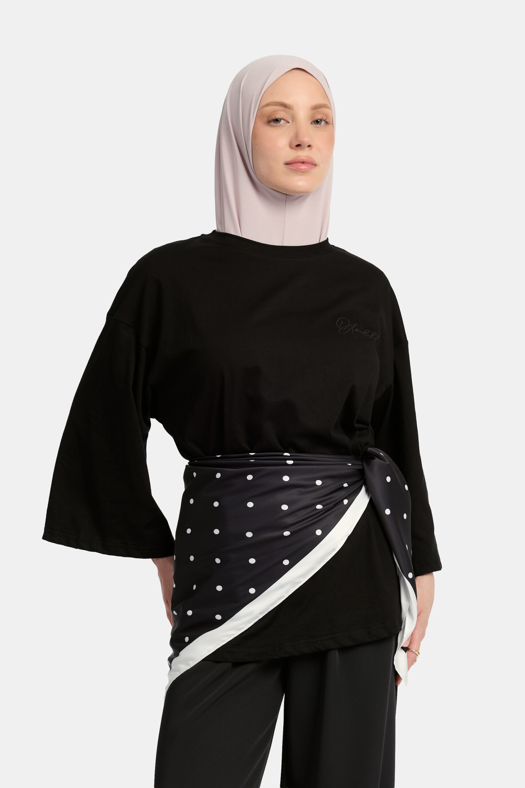 Soft dot Bandana Black