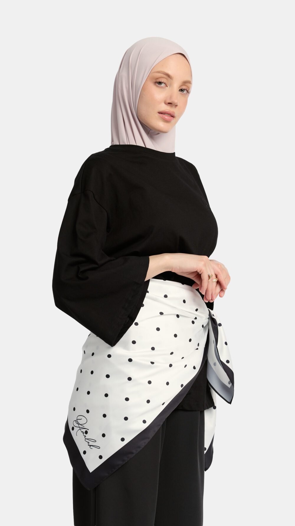 Soft dot Bandana White - Afbeelding 2