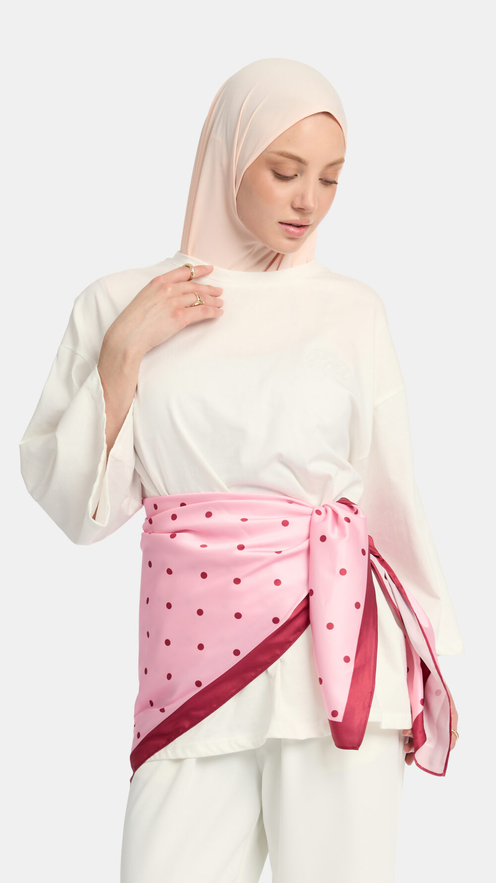 Soft dot Bandana Pink - Afbeelding 2