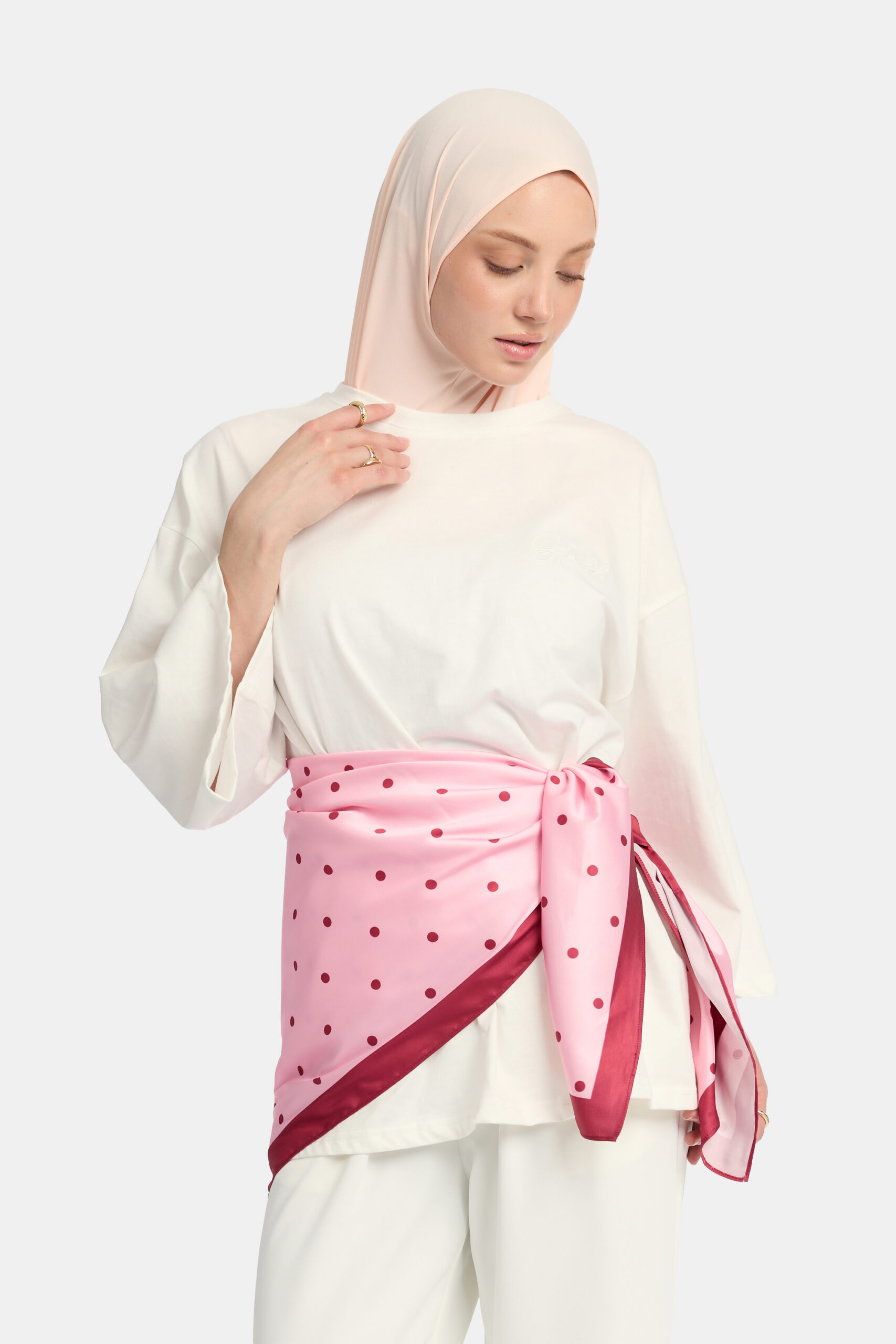 Soft dot Bandana Pink - Afbeelding 2
